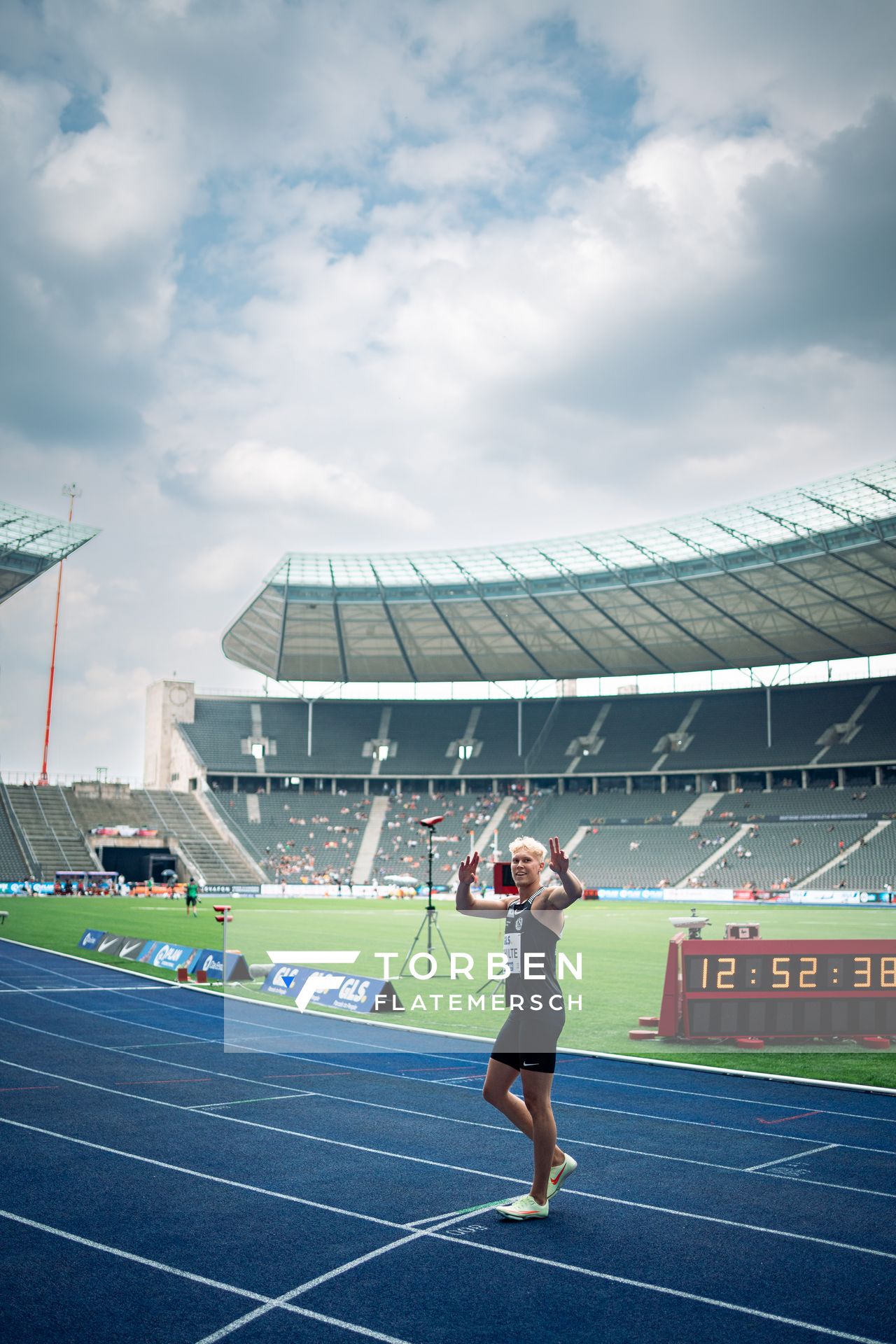 Marvin Schulte (SC DHfK Leipzig e.V.) waehrend der deutschen Leichtathletik-Meisterschaften im Olympiastadion am 25.06.2022 in Berlin